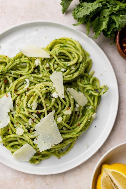 Rapini Pesto with Toasted Pine Nuts