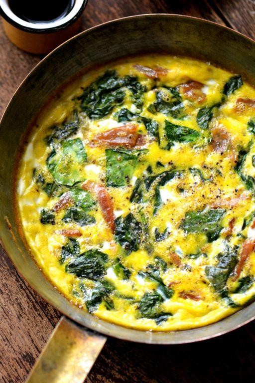 Rapini and Bacon Frittata