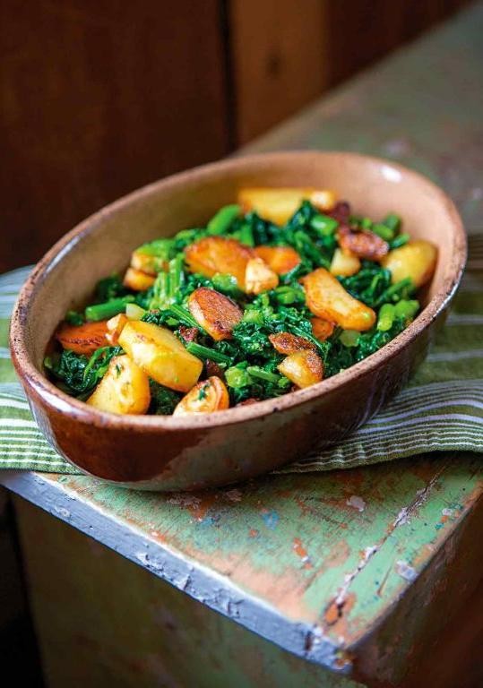 Rapini and Potato Hash