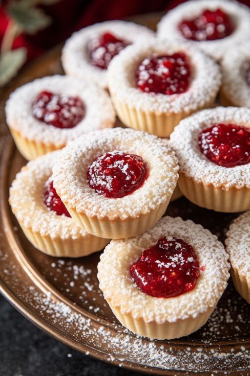 Raspberry Almond Christmas Tart