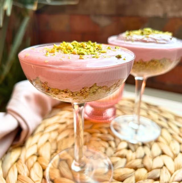 Raspberry Almond Tofu Cheesecake