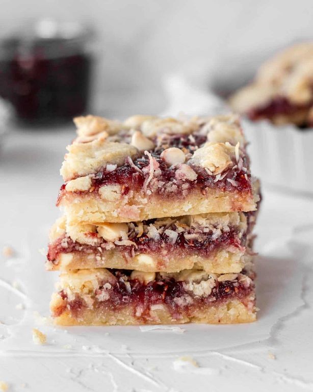 Raspberry Coconut Bars