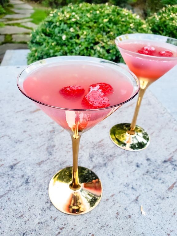 Raspberry Cosmopolitan with Fresh Berries