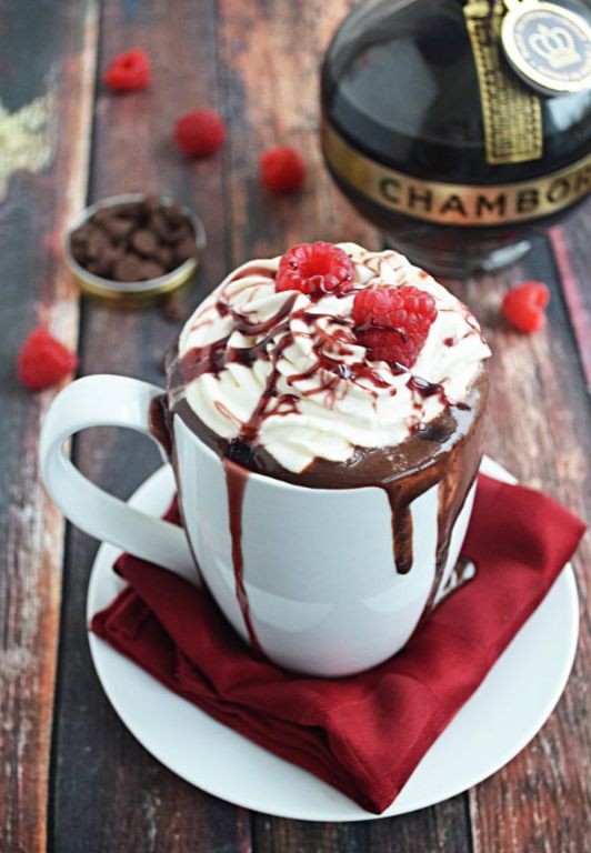 Raspberry Dark Hot Chocolate