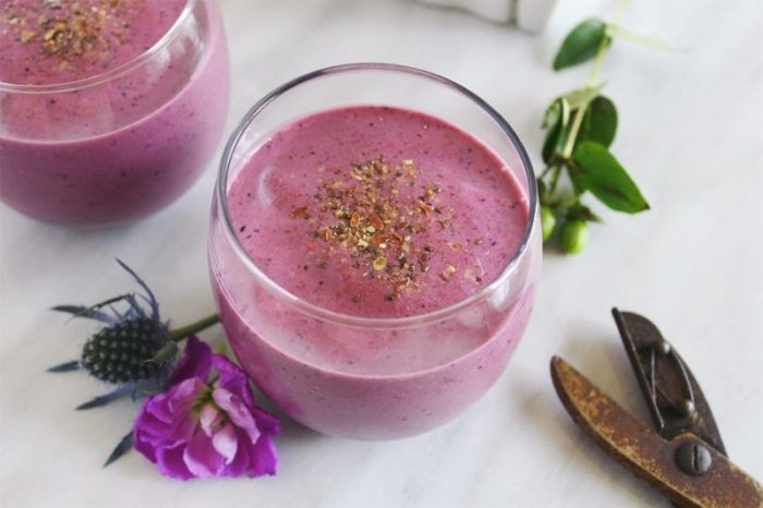Raspberry Flaxseed Grounded Smoothie