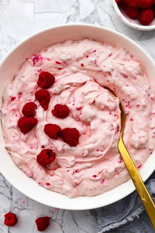 Raspberry Fluff Salad with Cool Whip