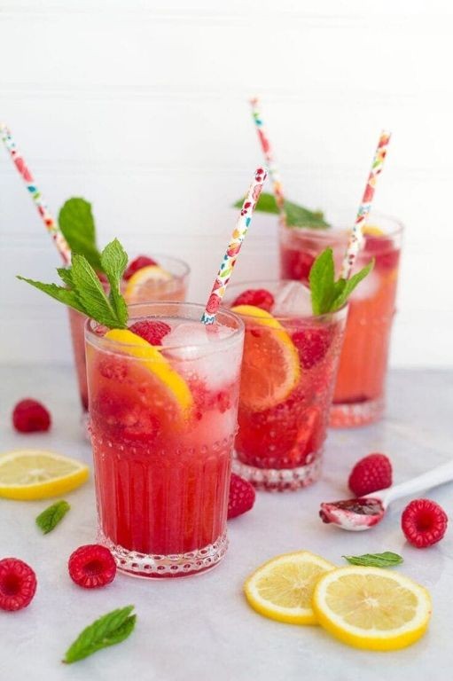 Raspberry Monin Lemonade Spritzer