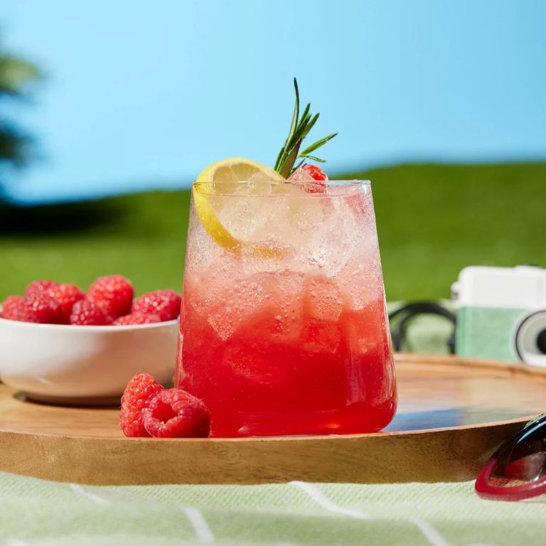 Raspberry Rosemary Gin Spritz