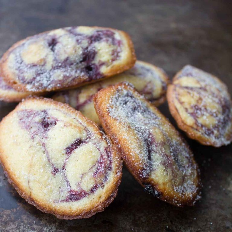 Raspberry Swirl Madeleines