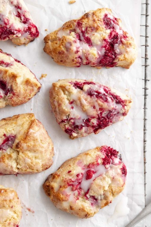 Raspberry White Chocolate Scones