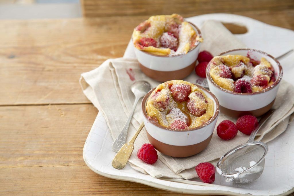 Raspberry and Vanilla Clafoutis