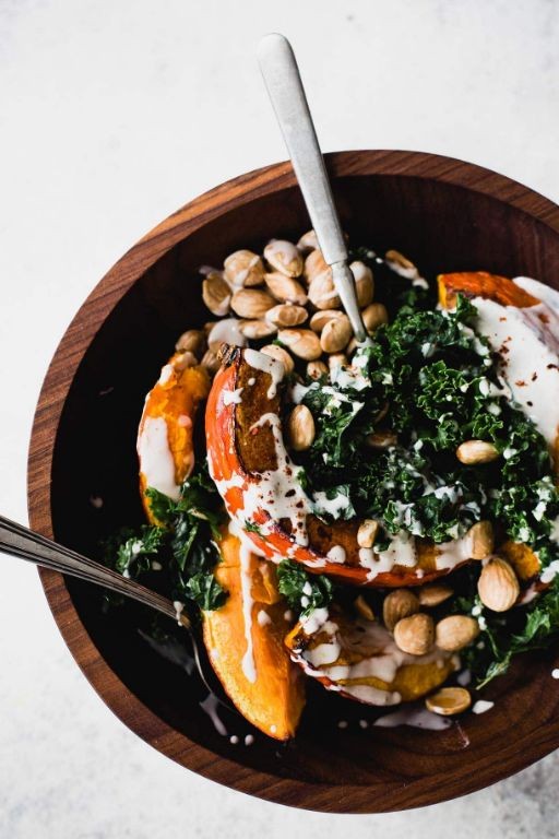 Red Kuri Squash and Kale Stir-Fry