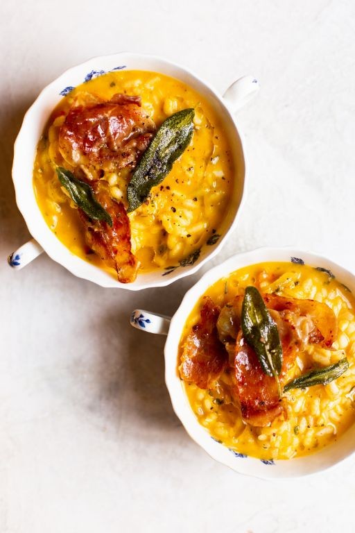 Red Kuri Squash and Sage Risotto