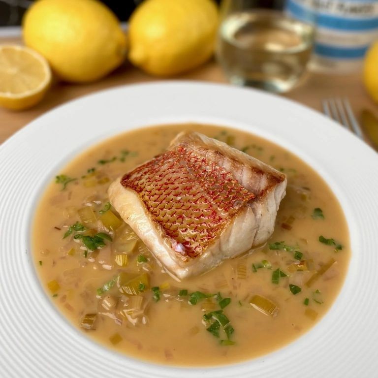 Red Snapper Fillet with Skin and Citrus Beurre Blanc
