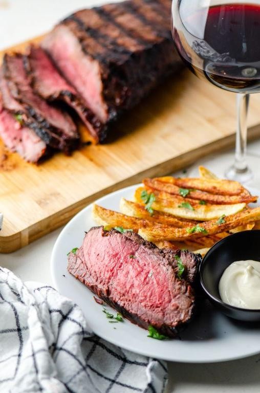 Red Wine Marinated Grilled London Broil