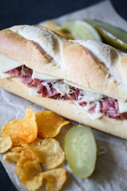 Reuben Submarine Sandwich