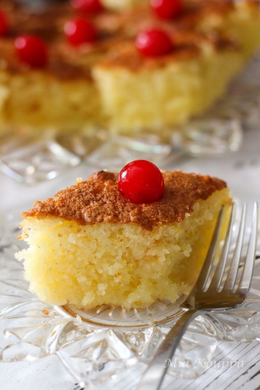 Revani: Greek Coconut Semolina Cake