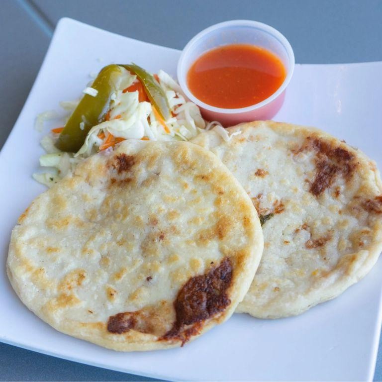 Revuelta Pupusas with Pork and Cheese