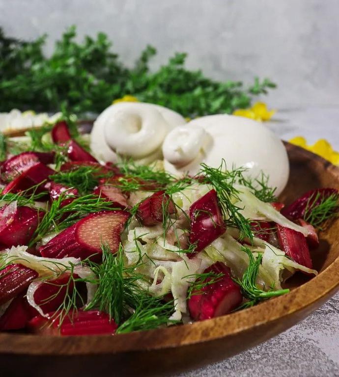 Rhubarb and Fennel Seed Roasted Vegetables