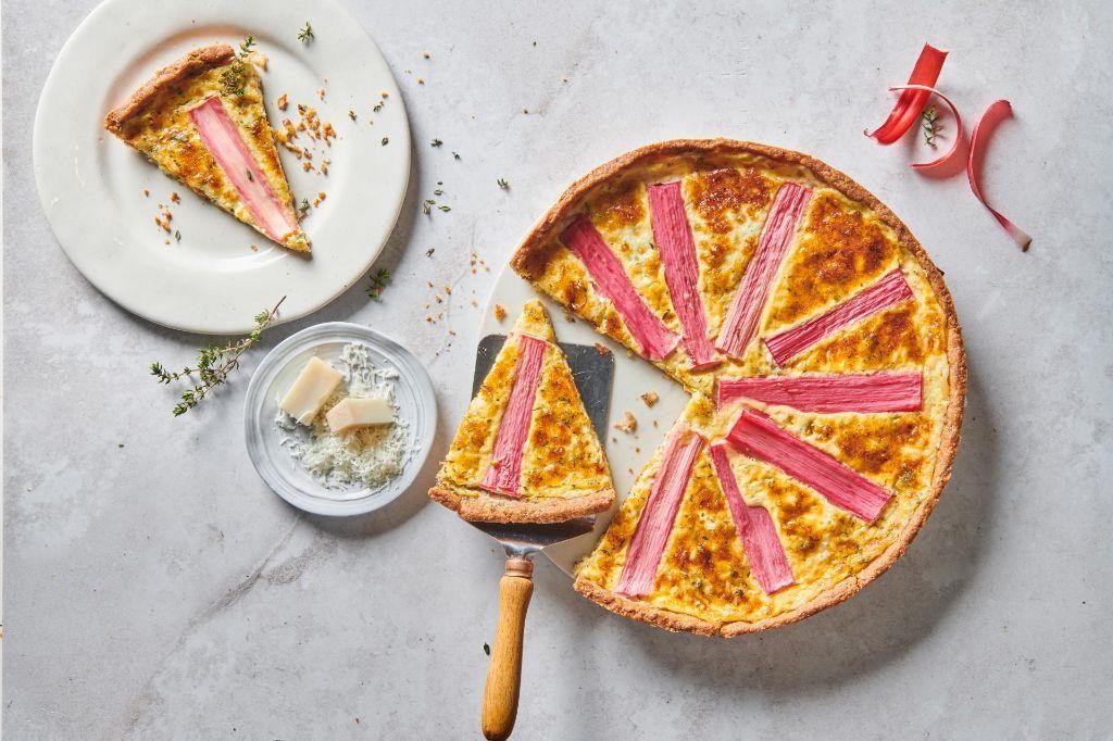Rhubarb and Goat Cheese Tart