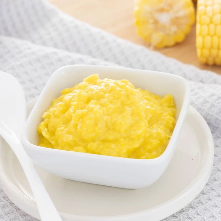 Rice Cereal with Sweet Corn Puree