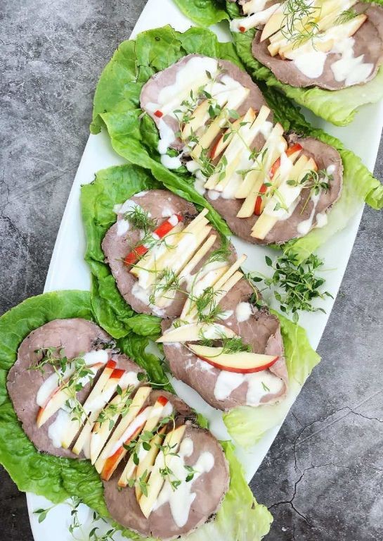 Roast Beef Salad Wraps