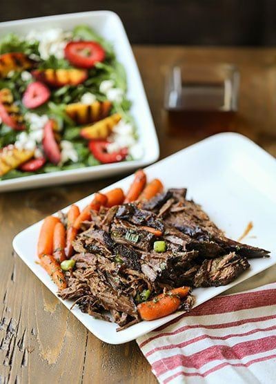 Roast Beef with Honey Glazed Carrots