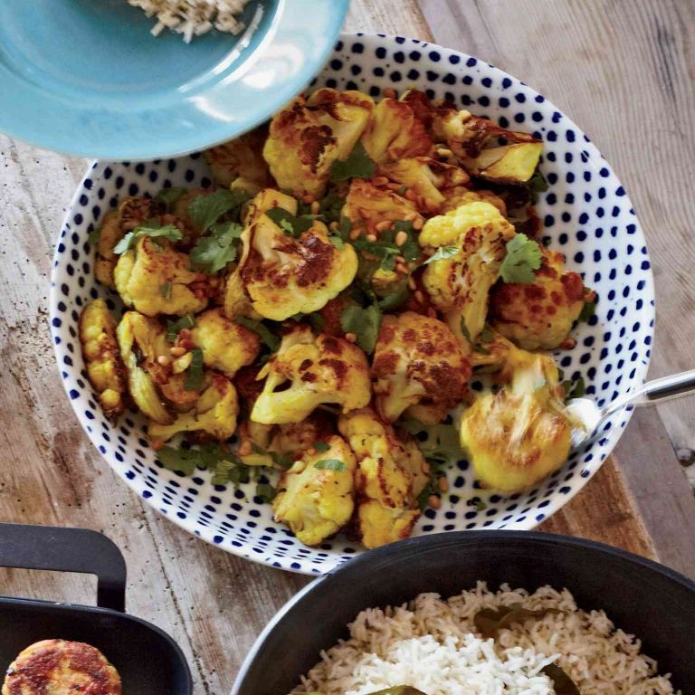 Roasted Cauliflower with Turmeric and Cumin