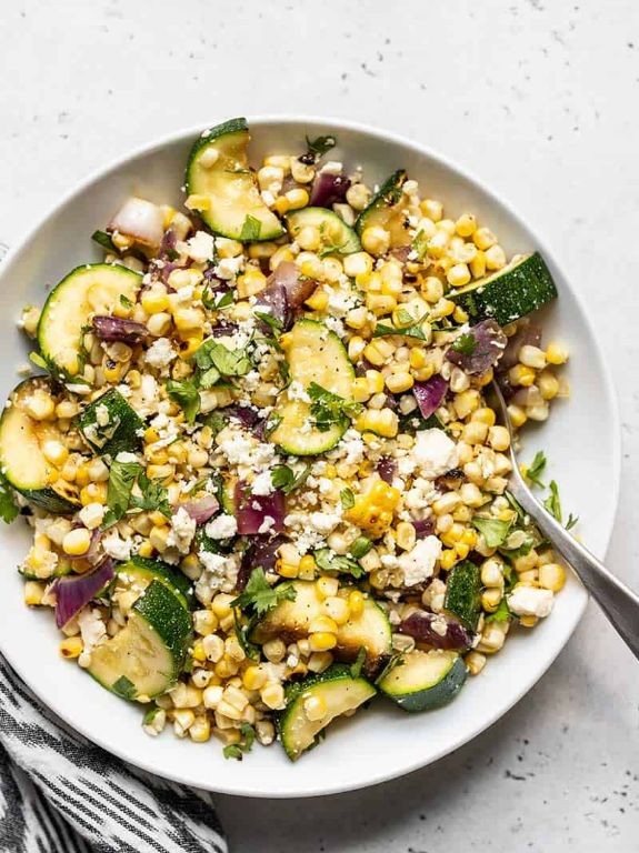 Roasted Corn and Squash