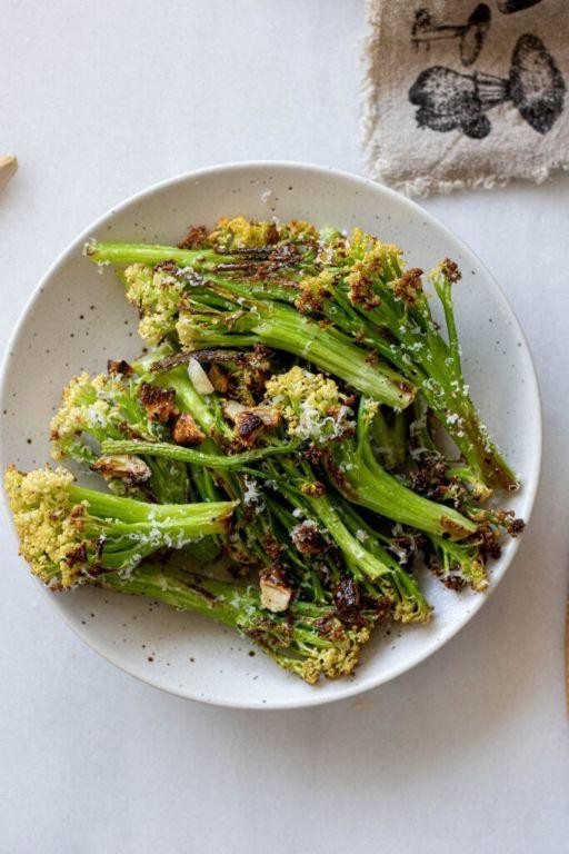 Roasted Garlic Parmesan Baby Cauliflower