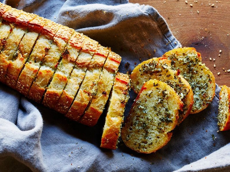 Roasted Garlic and Butter Baguette