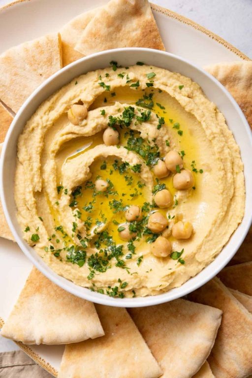 Roasted Garlic and Parsley Hummus