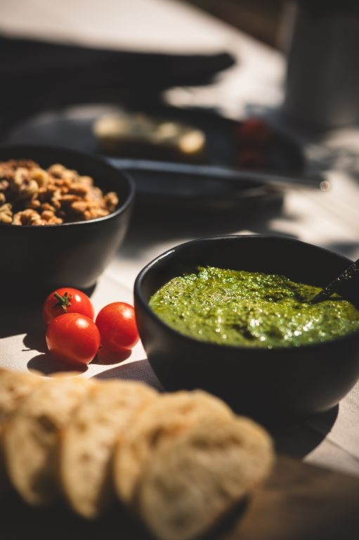 Roasted Garlic and Walnut Pesto