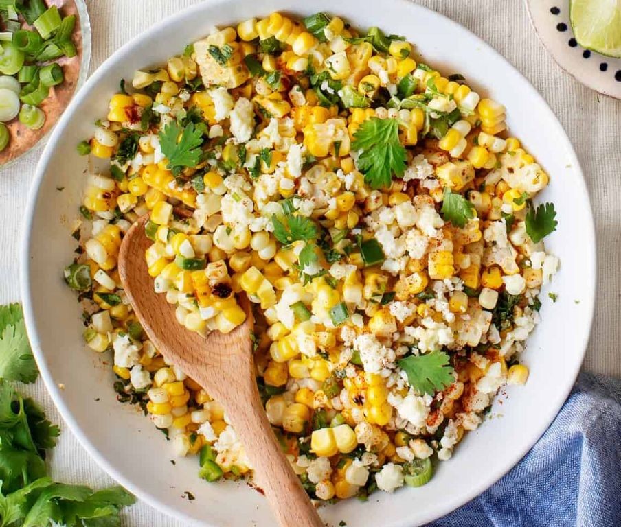 Roasted Mexican Street Corn Salad