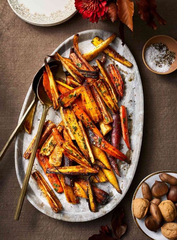 Roasted Parsnip and Carrot Medley