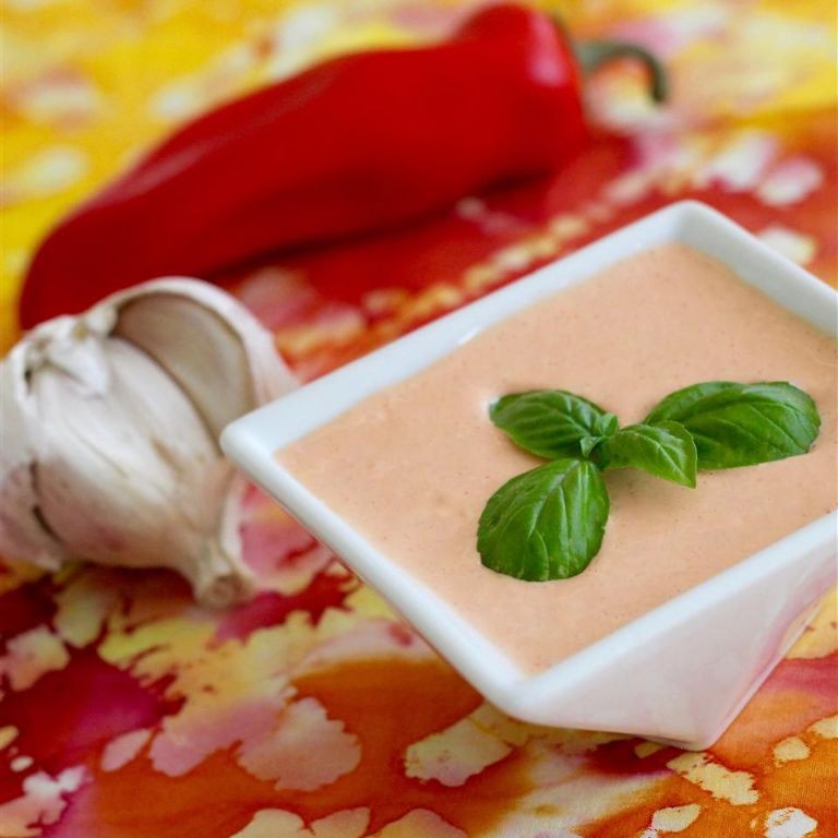 Roasted Red Pepper Aioli Dip