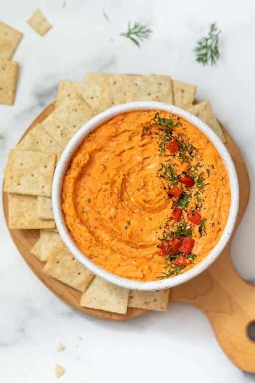 Roasted Red Pepper Salmon Dip