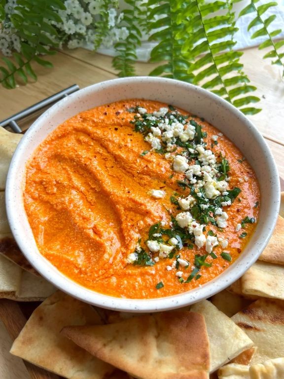 Roasted Red Pepper and Feta Dip