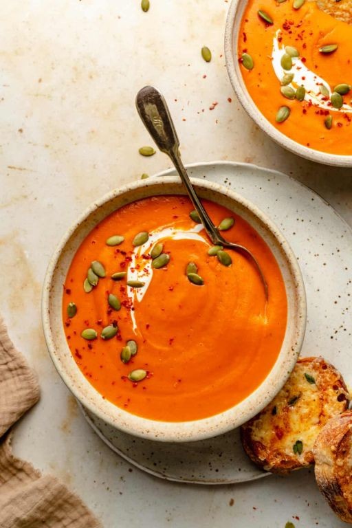 Roasted Red Pepper and Squash Soup