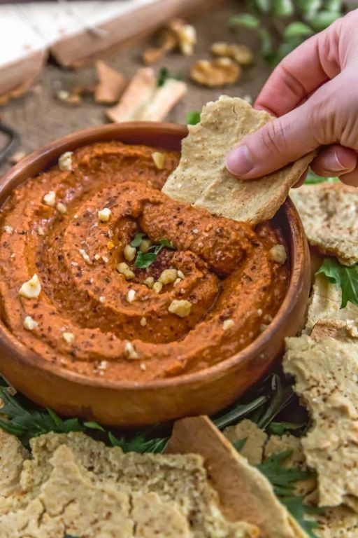 Roasted Red Pepper and Walnut Dip