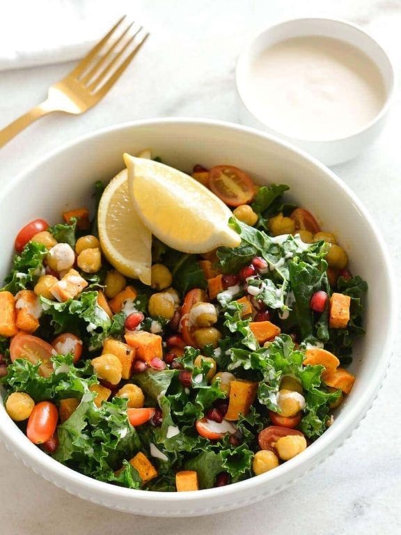 Roasted Sweet Potato and Kale Bowl