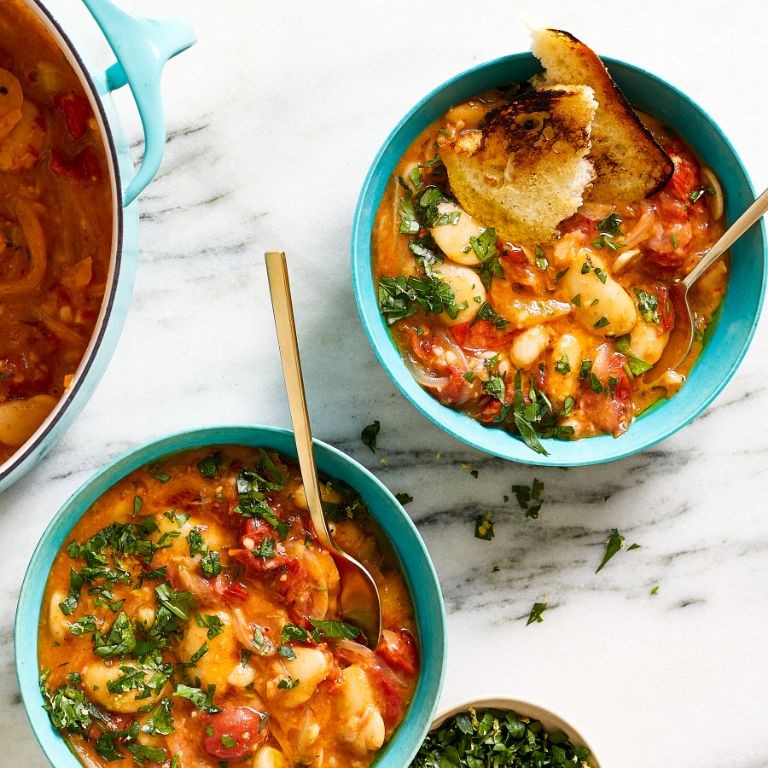 Roasted Tomato and White Bean Stew