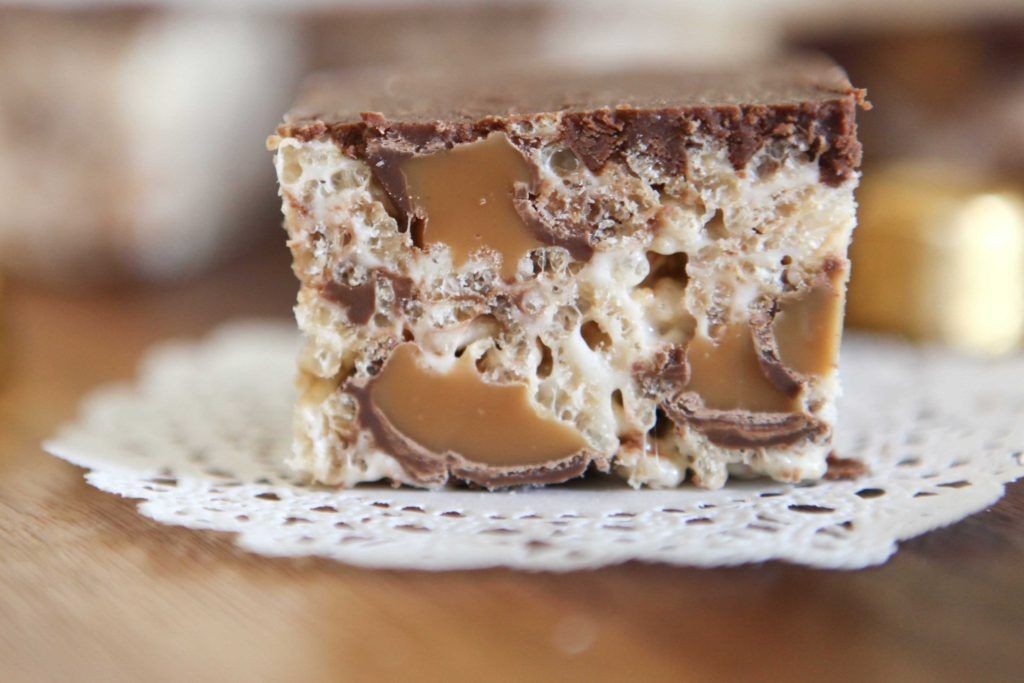Rolo Rice Krispie Treats
