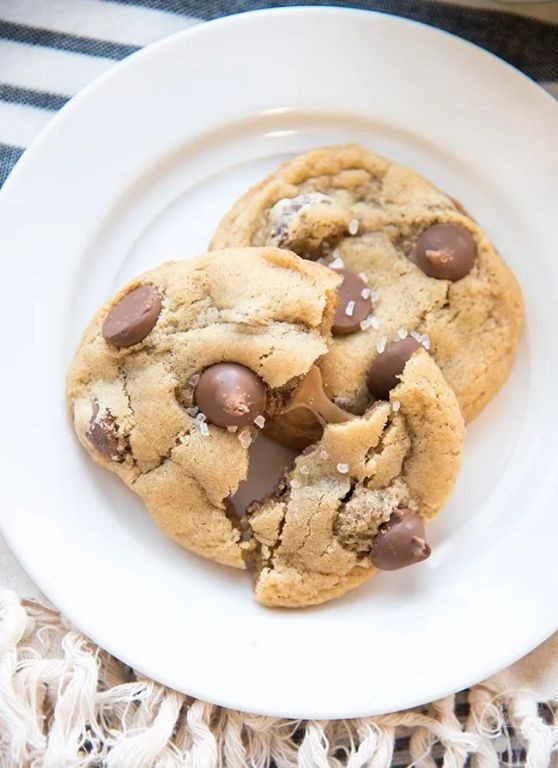 Rolo Stuffed Chocolate Chip Cookies