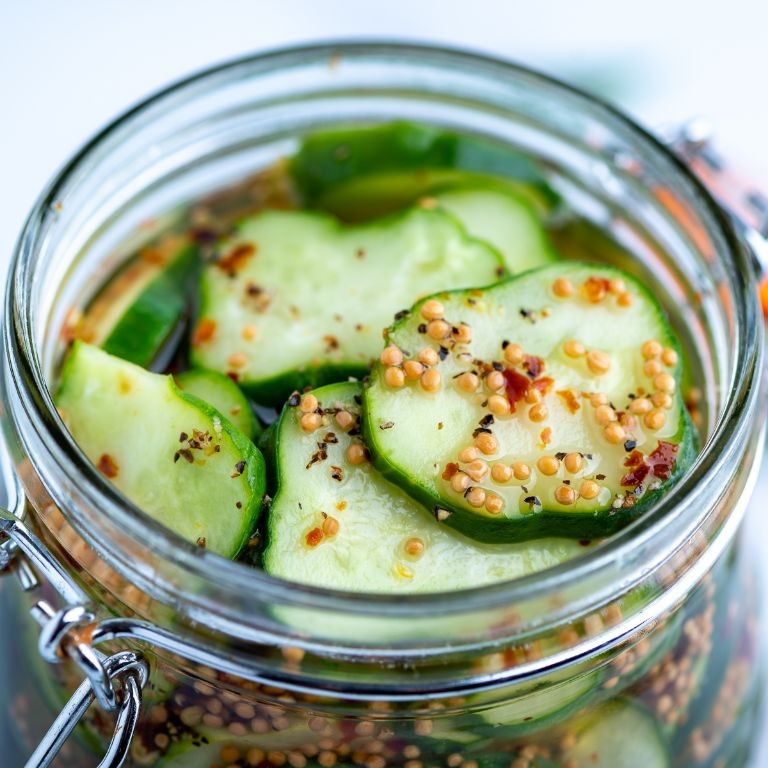Rosemary Garlic Bread and Butter Pickles