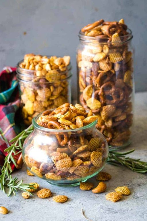 Rosemary Garlic Chex Mix