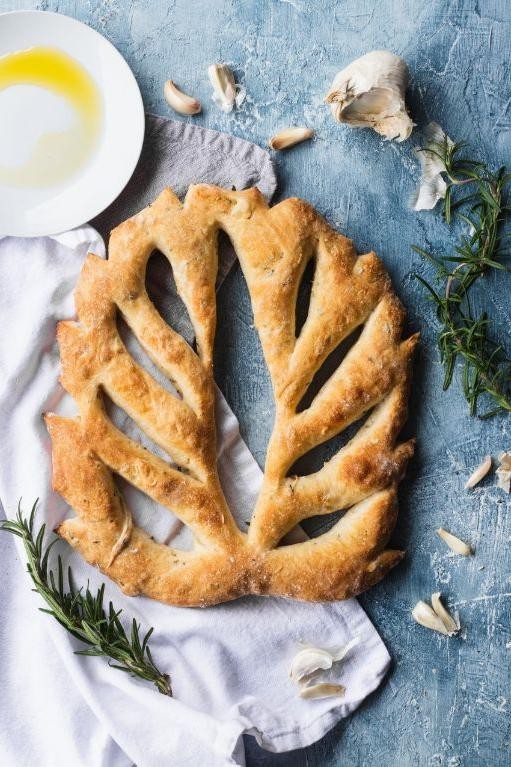 Rosemary Garlic Fougasse