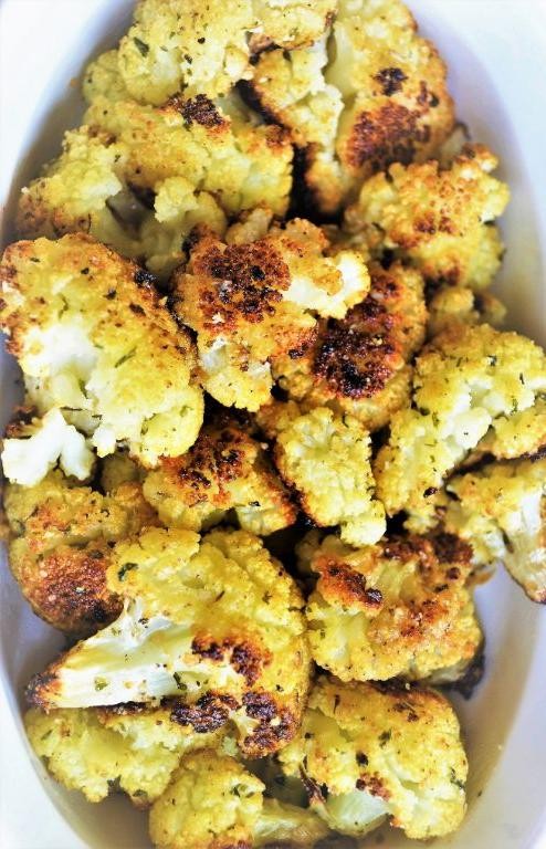 Rosemary Garlic Roasted Baby Cauliflower