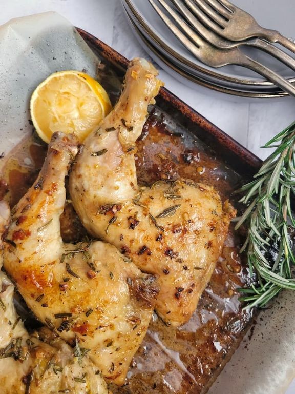 Rosemary Garlic Roasted Keto Chicken Legs