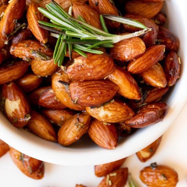 Rosemary and Garlic Roasted Almond Mix